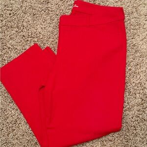 NWOT Old Navy Bold Red Pixie Pants